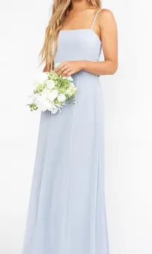 Steel Blue Bridesmaid Dress