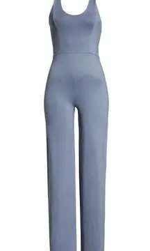 [ZELLA] Grey Folkstone Scoop V-Neck Wide Leg Sleeveless Tank Jumpsuit Size XL