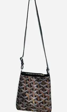 NWT RHINESTONE sparkly beautiful crossbody purse with adjustable strap pockets