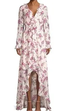 Rachel Zoe  NWT, Thea high-low, long sleeve lightweight floral gown maxi dress 2