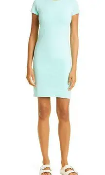 NEW Size XS Body Con ATM Anthony Thomas Melillo Aqua Surf Jersey Tee Dress Tight