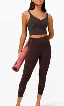 Lululemon Align High-Rise Pant 25" & Tank Set Gold French Press EUC