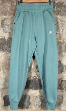 Alphalete Women's‎ Small Green Joggers Elastic Waist Lounge Activewear Pants