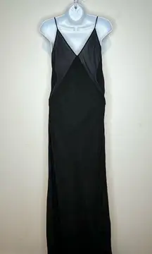 90's Vintage Jean Paul Gaultier Silk Maxi Slip Dress Sheer Y2K SIZE 10