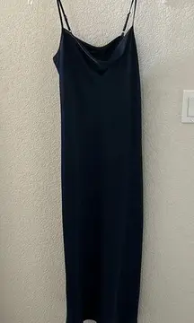 Silky Cowl Neck Dress