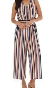 Apt 9 striped jumpsuit