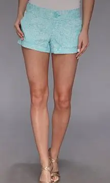 Lilly Pulitzer Women’s Shorely Blue Ice Cake‎ The Walsh Short Size 2