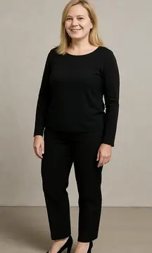 It's OK Black Faux Suede Platform Pumps - Size 9W