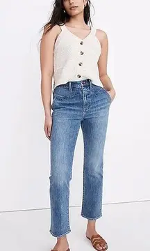 Madewell  Slim Demi-Boot Jeans Tracy Wash Western Yoke Edition size 27