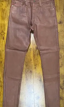 NWOT AG Adriano Goldschmied Women's 27 Brown Farrah High Rise Skinny Ankle Jeans