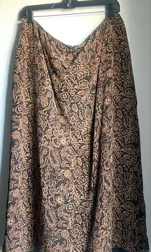 Jacquard Silk Skirt
