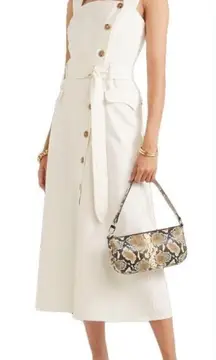 Nanushka Women's‎ White Denim 100% Cotton Moun Midi Dress XL