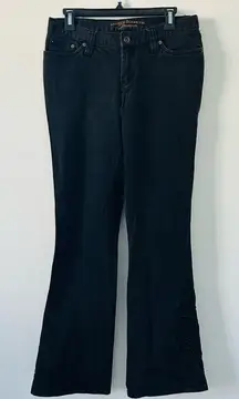 Vintage Lauren Ralph Lauren Black Mid Rise Flare Celtic Knot Embroidered Jeans 6