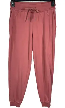 Lululemon SZ 6 Scuba French Terry Joggers Hi-Rise Stretch Pull-On Pockets Cuffed