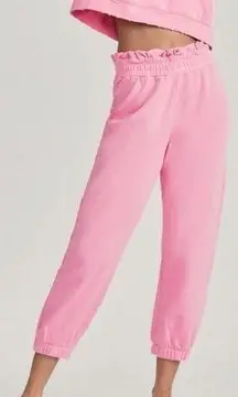 LoveShackFancy Mirabella jogger party pink size large NWT