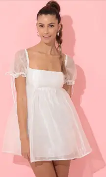 white babydoll dress