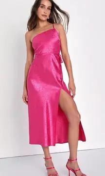 Pink One Strap Dress