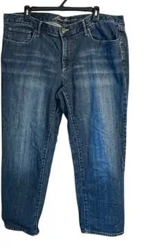 Eddie Bauer Women’s Boyfriend Jeans – Medium Wash Denim - Size 16