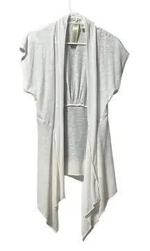 Fresh Brewed Size XL Lightweight Stretchy Summer Top‎ Casual Beach Travel White