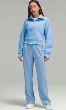 Lululemon Softstreme High-Rise Pant Aero Blue Size 8 Wide Leg Athletic Lounge