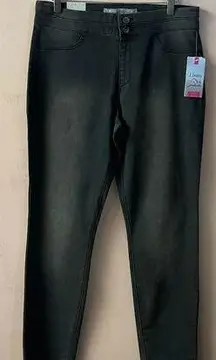 J Jeans by Jordache Black Washed High Rise Jeggings Plus Size 17 NWT