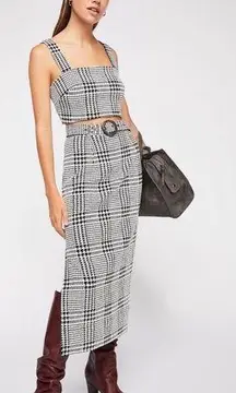 Free People  off duty skirt set