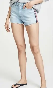 NWOT MOTHER Superior Easy Does It Shorts Thanks‎ Again Racer Wash Size 25
