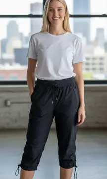 Spyder Active Women’s Large Black Cinch Knee Cropped Pants