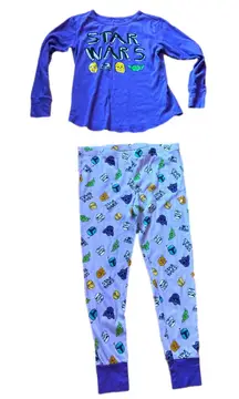 Star Wars Waffle Knit Pajama Set Juniors Large