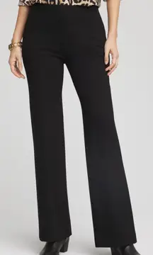 Chico’s Pull on Wide Full Length Pant Ponte Knit front pockets Pants,size 2.5/14