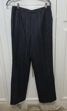 Pendleton Women's Gray Pinstripe Wool-Blend Dress Pants Size 6