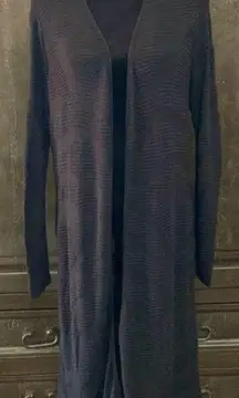 Black long jacket- size medium.