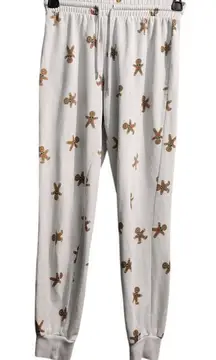 Forever 21 Gingerbread Man Print Jogger Sweatpants Cozy‎ Holiday Loungewear XS