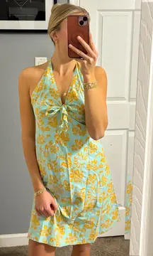 GAP Y2K Floral Halter Dress