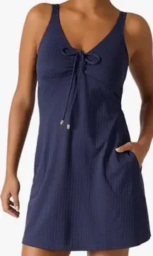 NWT Tommy Bahama Cable Beach Spa Dress in Mare Navy UPF 50+ Coverup- Sz XL 🧡🎀