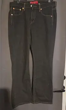 Levis Womens Jeans Nouveau 515 Size 14 Mis M Dark Denim Boot Cut Low Rise