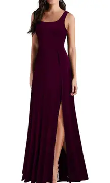 Square Neck Maroon formal/semi formal dress