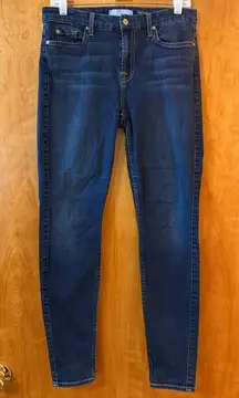 7 For All Mankind B (air) The High Waist Skinny Blue Denim Jeans Women’s Size 30