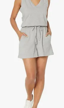 ✨Calvin Klein womens Essential V-neck Sleeveless Grey Sz Large Romper✨