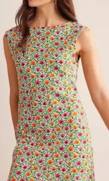 Boden Sleeveless Jersey Shift‎ Dress in Enchanting Bloom Womens Size US 12R NEW