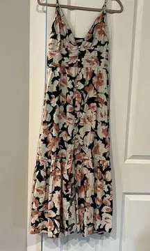 Abercrombie & Fitch Abercrombie Floral Linen Maxi Dress