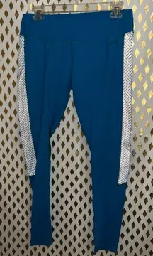 Reflective leggings Avia blue jogging athletic pants size L