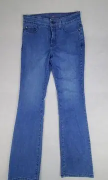 NYDJ Jeans Womens 8 Blue Marilyn Straight Lift Tuck Stretch Made in USA