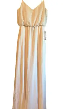 Birdy Grey Pale Blush Full Length Bridesmaid Dress XS