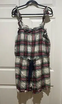 Aerie Plaid Flannel Romper