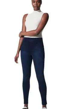 SPANX Jean-ish Ankle Leggings Twilight Rinse Dark Lined Pants 20018R Size L