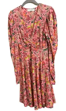 Hale Bob Los Angeles Manila Jersey Floral Pink‎ Dress XS