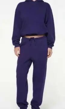 SKIMS Women Concord Purple Sweatshirt Sweatpant Set Top - Large | Bottoms - Med