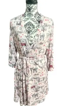 LAURA ASHLEY Pink Patterned Robe
