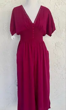 Patrons of Peace Burgundy Jumpsuit